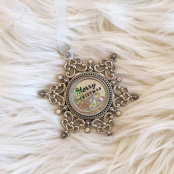 Other - NEW Merry Christmas Glitter Snow Globe Ornament